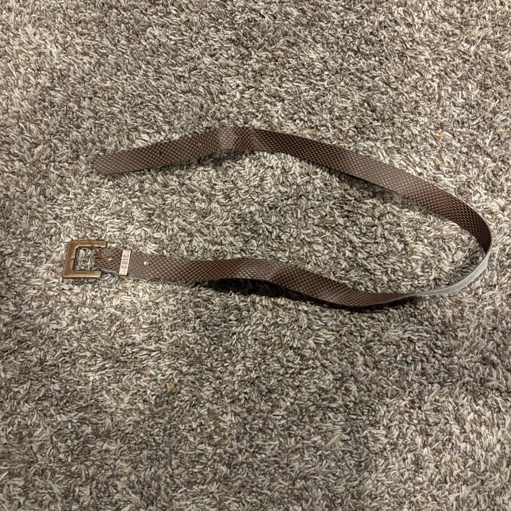 Women’s Chic Brown Textured Belt
